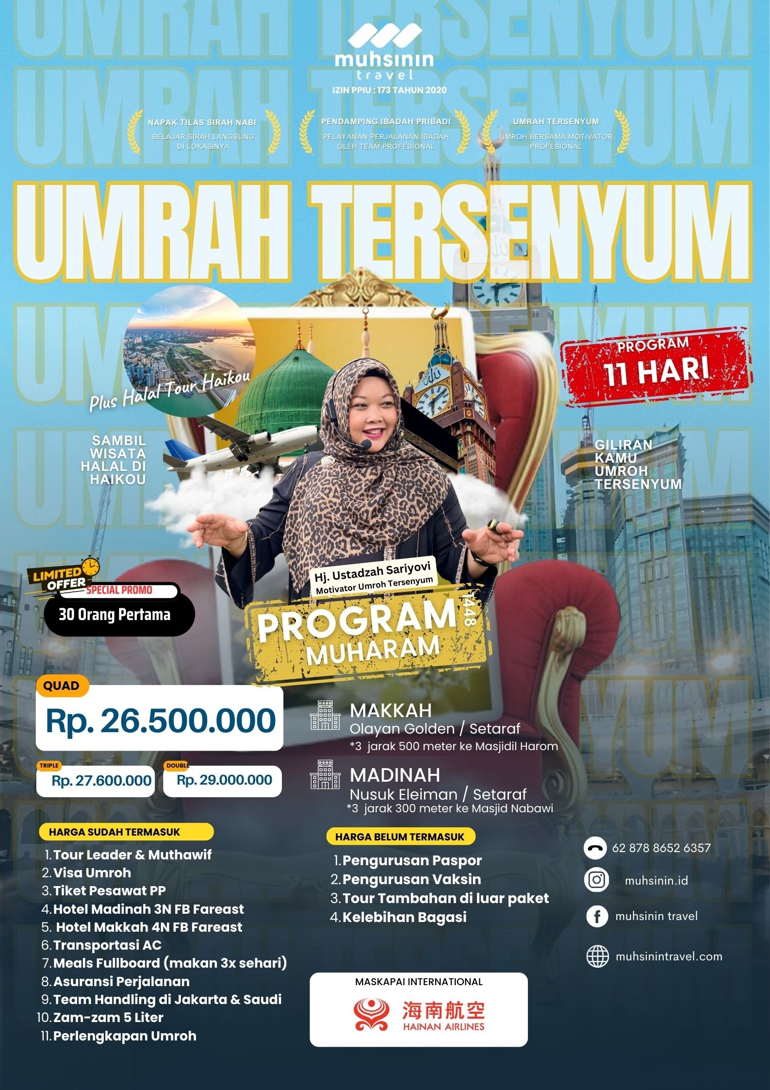 Paket Umroh Tersenyum Muharam Bronze